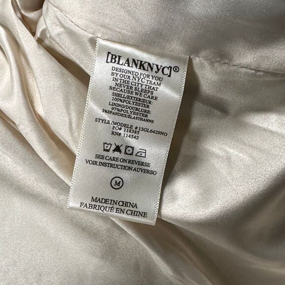 Blank‎ NYC Shacket Medium Lavender Purple Plaid Cropped Button Up Jacket Shirt - Picture 10 of 10